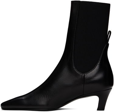 Klä TOTEME TOTEME 'The Mid Heel' Leather Boots Svart | 214-907-813, 2