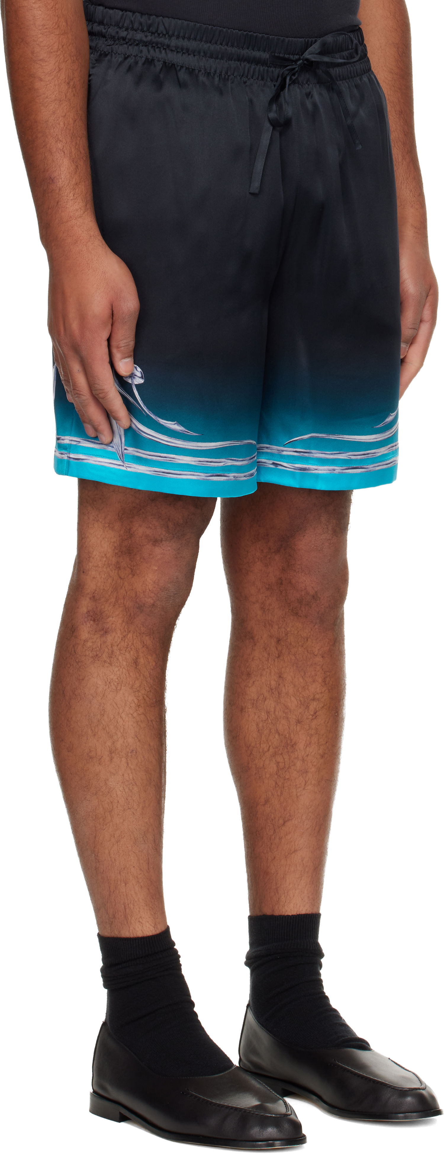 Shorts Casablanca Blades Silk Satin Shorts Flerfärgad | M-AW25-TR-012-04, 1