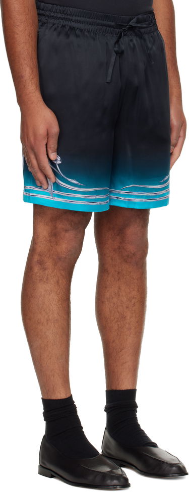 Shorts Casablanca Blades Silk Satin Shorts Flerfärgad | M-AW25-TR-012-04, 1