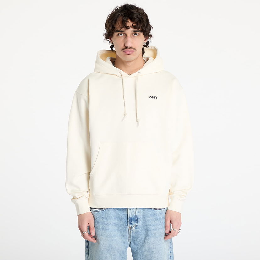 Sweatshirt OBEY OBEY Bold Eye Hoodie Vit | 117464051-UBL