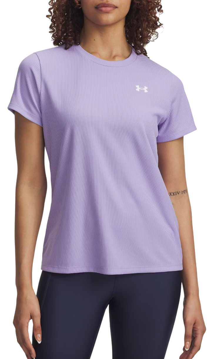 T-shirt Under Armour T-Shirt Tech Rib SSC Purpur | 1389852-538