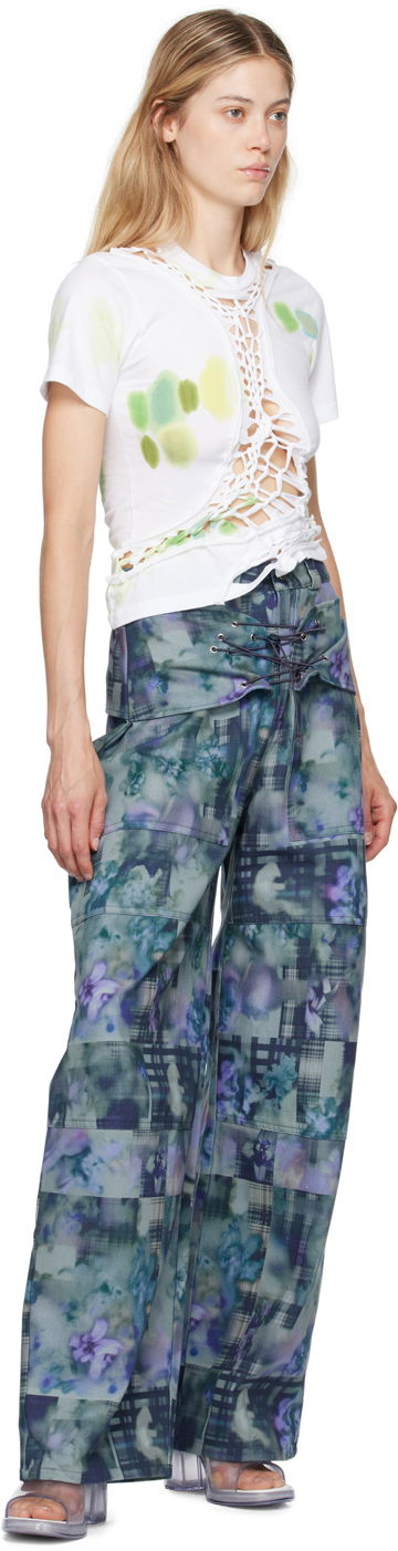 T-shirt Collina Strada Collina Strada Tosh Crocheted T-Shirt Vit | XX3378, 3