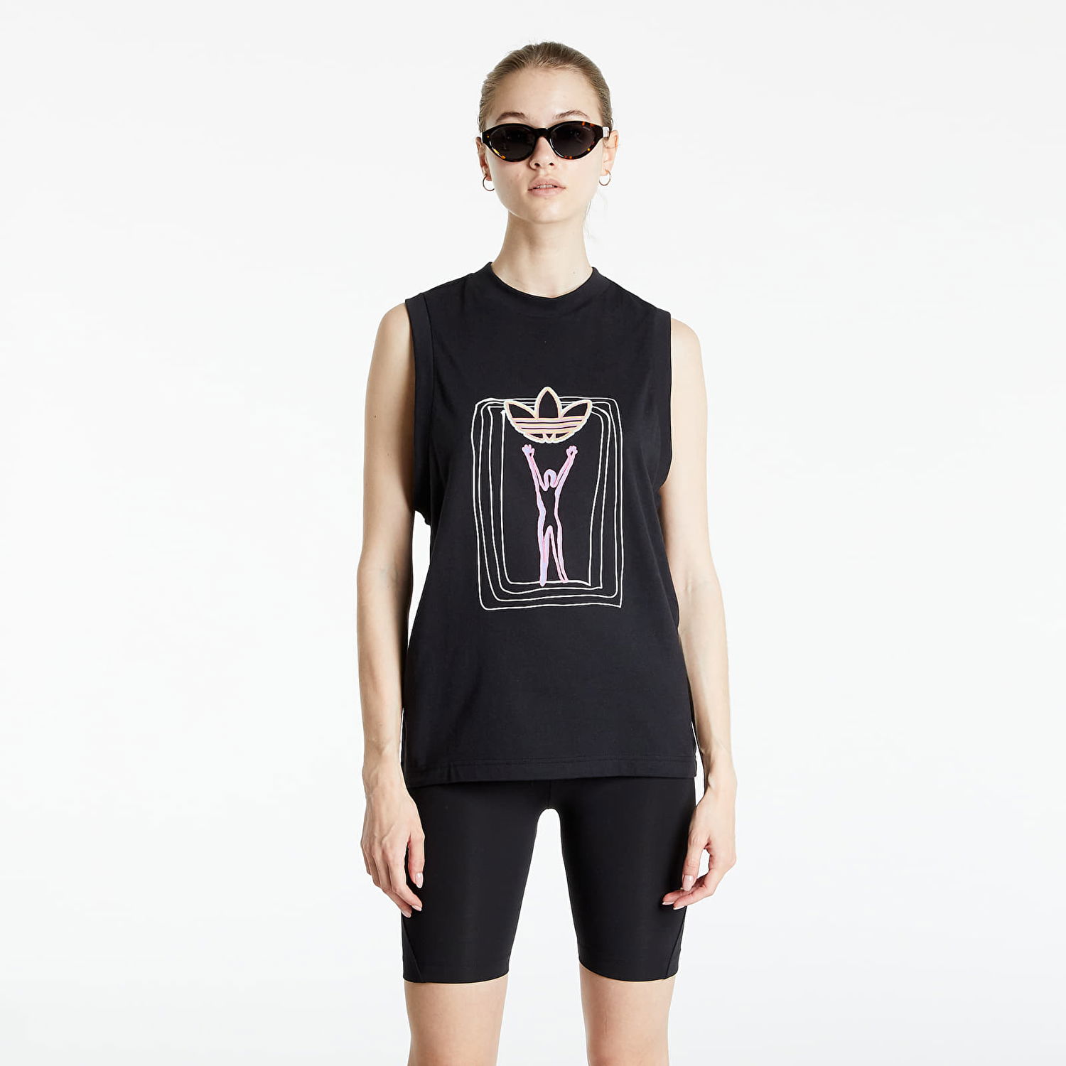 Linne adidas Originals Love Unites Tank Svart | H43967, 0