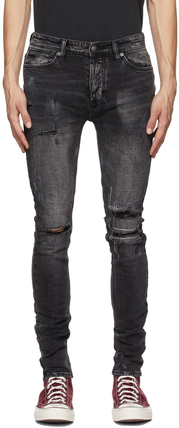 Jeans Ksubi Van Winkle Burnt Jeans Svart | 5000006441