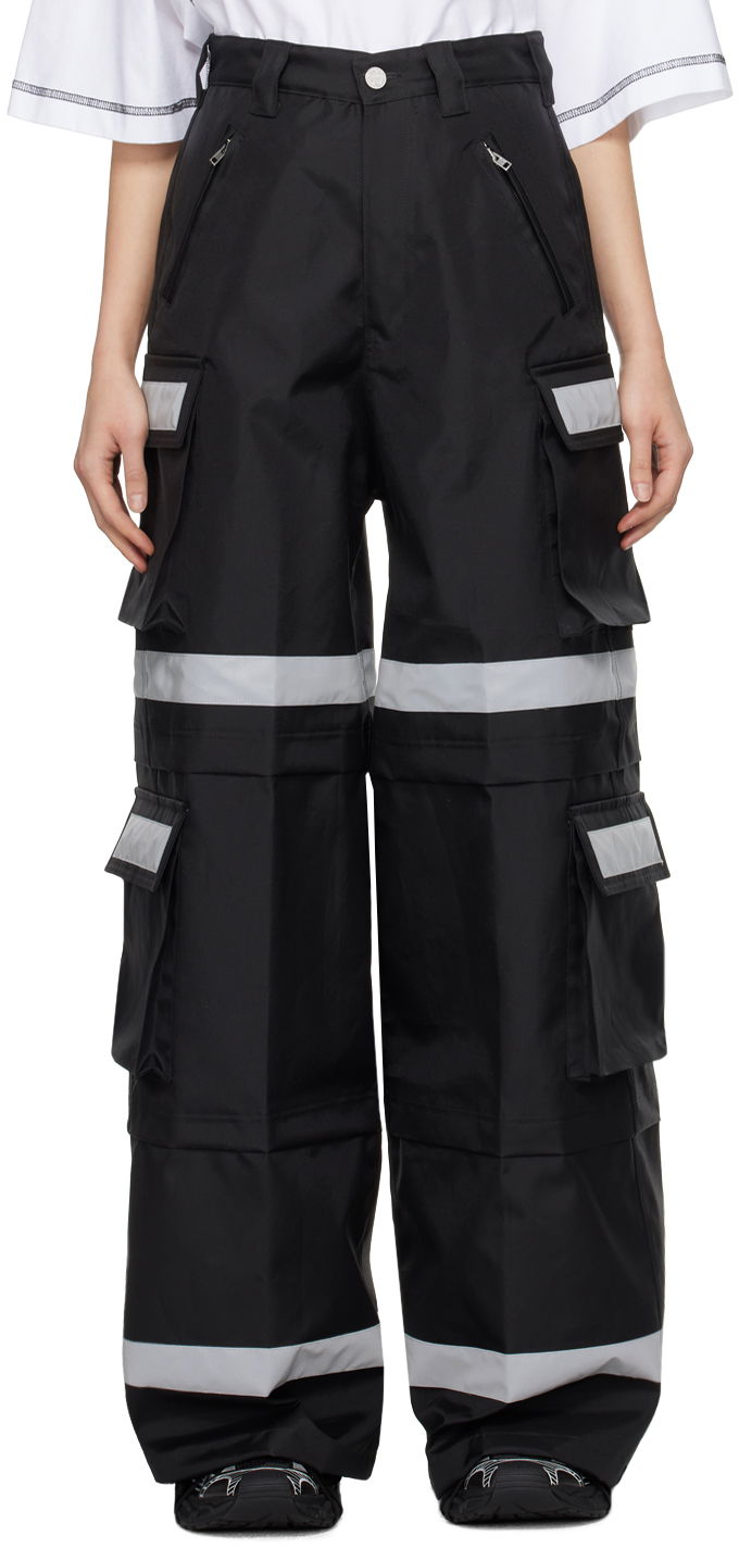 Cargo byxor VETEMENTS Reflective Cargo Pants Svart | UE64PA900B