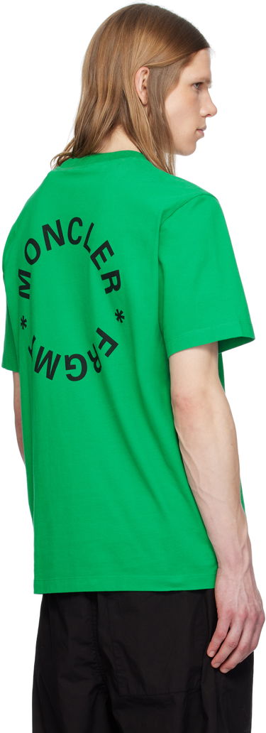 T-shirt Moncler Moncler Genius x FRGMT Hiroshi Fujiwara Maxi Logo T-Shirt Grön | K109U8C00002M3265, 2