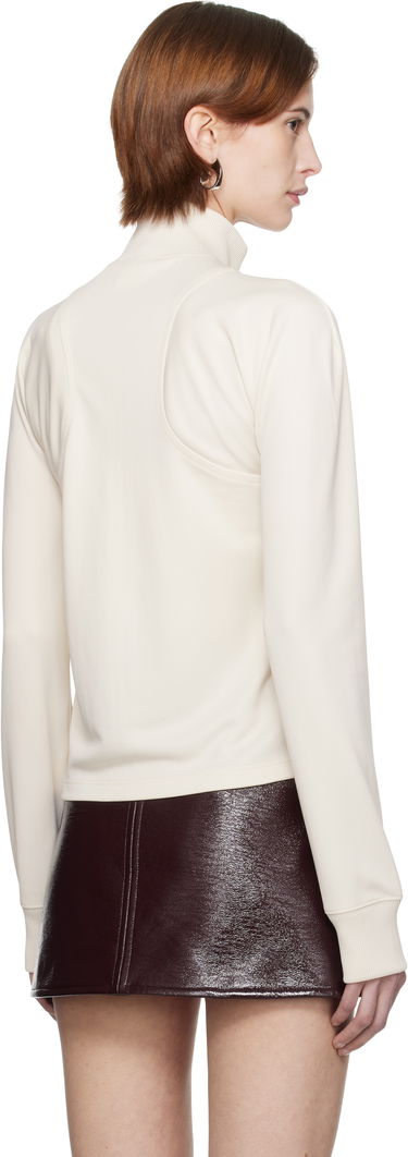 Sweater Courrèges Courrèges Scuba Interlock Track Jacket Vit | 125JVE110JS0091, 2