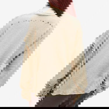 Sweater Ottolinger Ottolinger Deconstructed Linen Longsleeve Top, Size Large Beige | 601501-BEIGE, 3