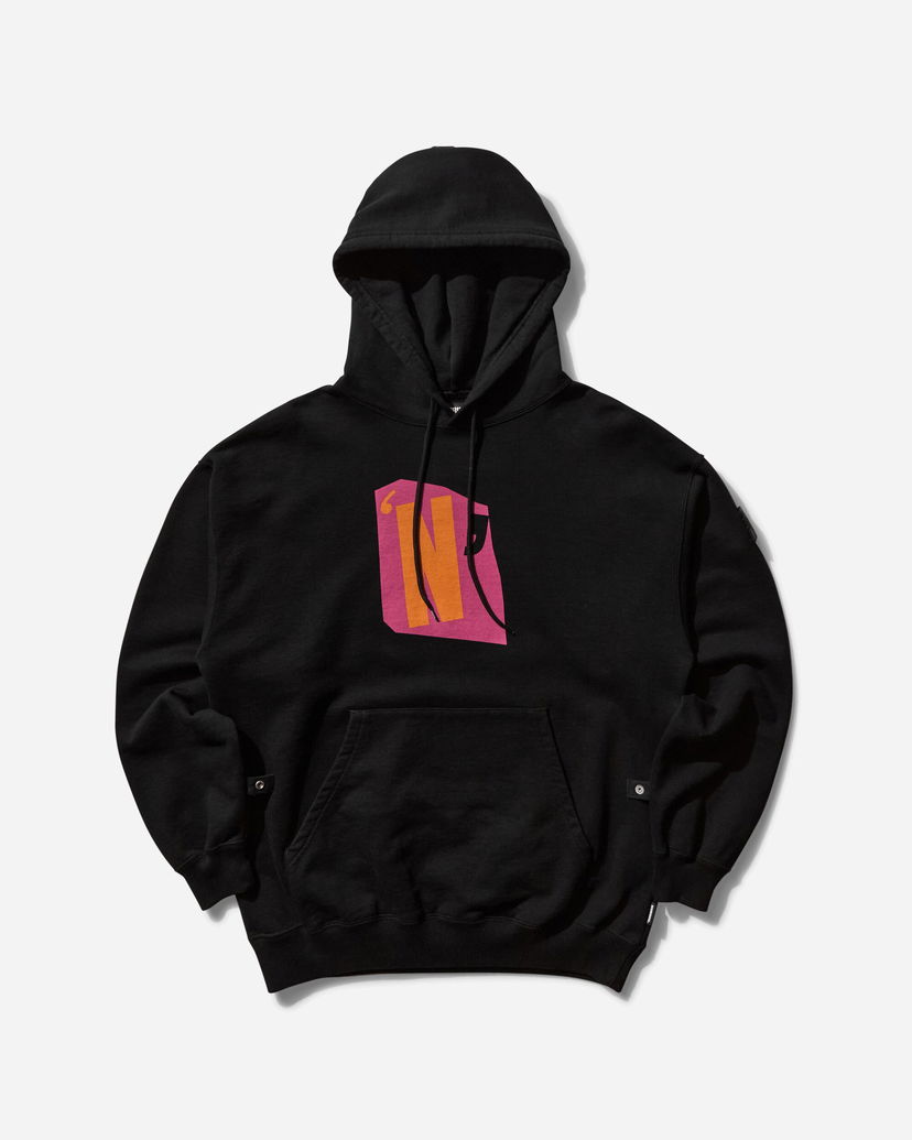Sweatshirt Neighborhood Graphic Print Hoodie Svart | 242UWPGN-CSM01 BK