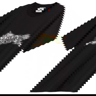 T-shirt BBC IceCream ICECREAM Woodland Camo Running Dog Graphic Tee, Large Svart | IC25380-BLK, 1