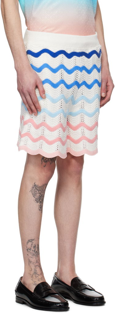 Shorts Casablanca Casablanca Gradient Wave Crochet Shorts Flerfärgad | MPS25-KW-849-01, 1