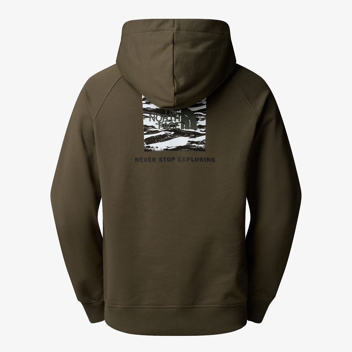 Sweatshirt The North Face BOX NSE EDGE OF LIGHT INFILL RAGLAN Hoodie Grön | NF0A8E3KFA41, 0