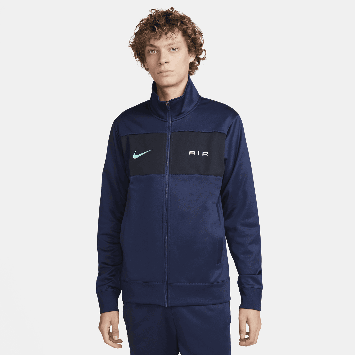 Jacka Nike Air Tracksuit Jacket Mörkblå | FQ8808-410, 1