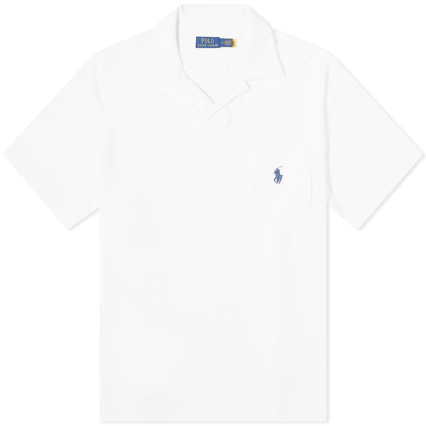 Polotröja Polo by Ralph Lauren Cotton Terry Polo Shirt White Vit | 710901044001