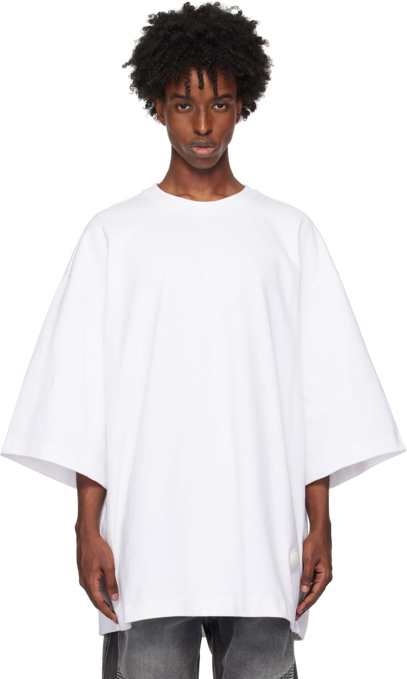 T-shirt Alexander Wang Oversized Drop-Sleeve T-shirt Vit | UCC4241710