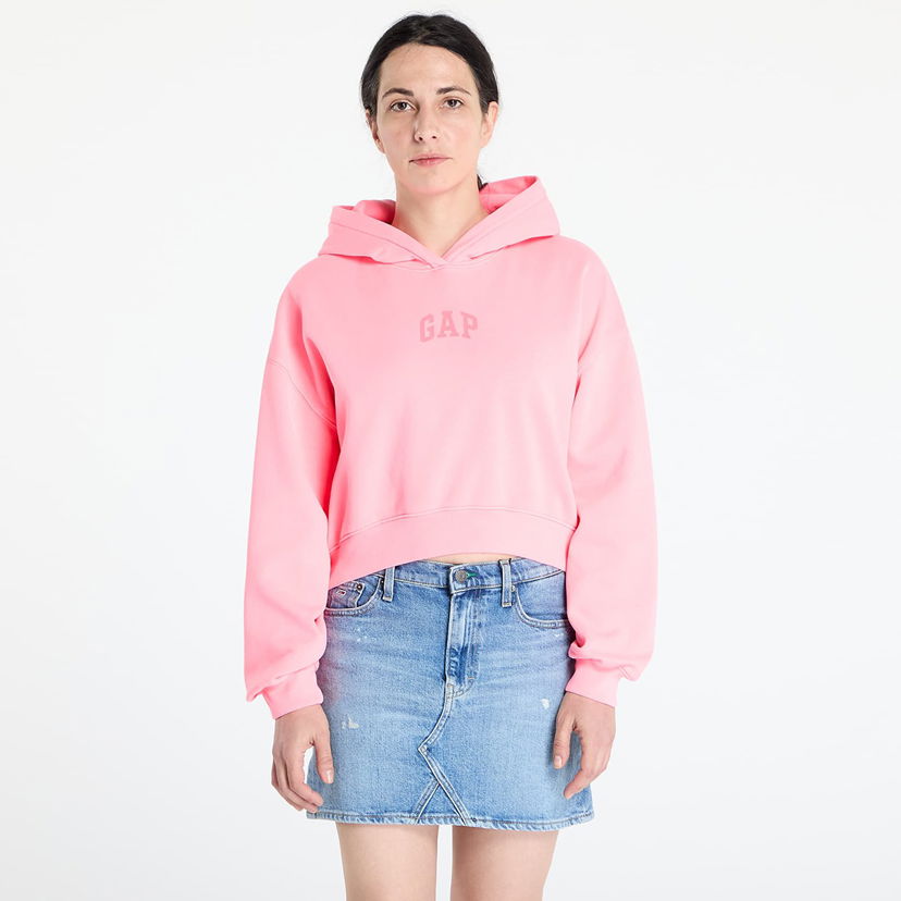 Sweatshirt GAP GAP Logo Cropped Hoodie Rosa | 841725-08
