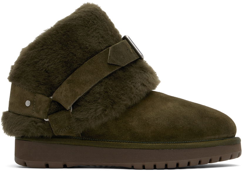 Sneakers och skor Burberry Burberry Shearling Chubby Boots Grön | 8092544