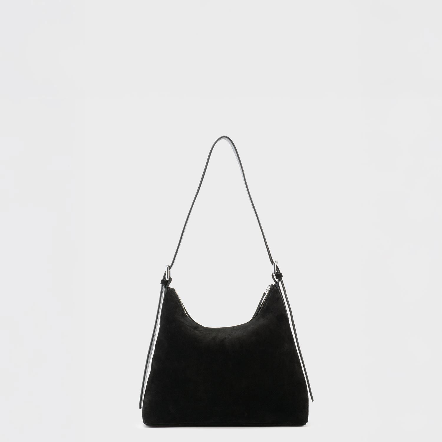 Axelväska Vagabond Vagabond Bari Suede Shoulder Bag Svart | BN01-040-20, 0