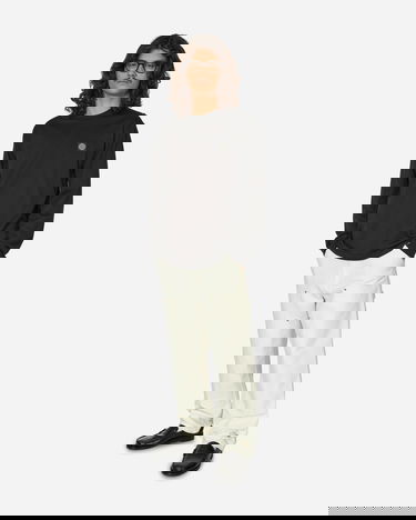 T-shirt Stone Island Long Sleeve Patch T-Shirt Svart | 811522713-A0029, 4