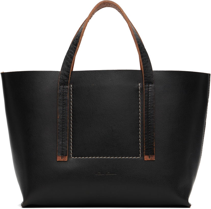 Tygpåse Rick Owens Rick Owens Concordians Mini Shopper Tote Svart | RA02E0764 LGET