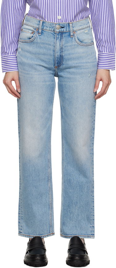 Jeans rag & bone Rag & Bone Harlow Straight Leg Jeans Blå | WDD23S2934B7LO, 0