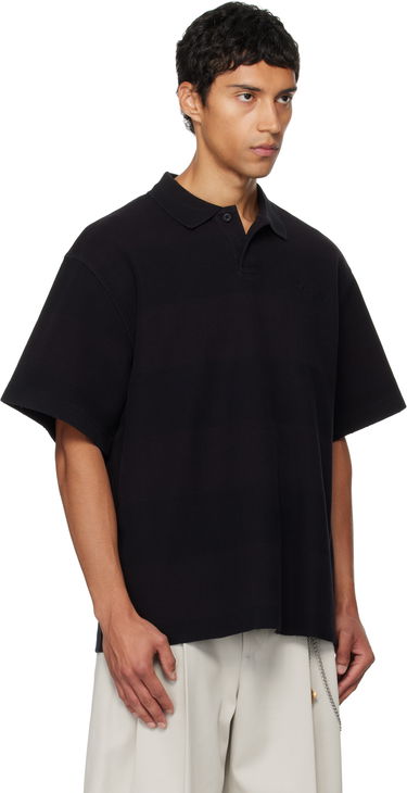 Polotröja Alexander Wang Alexander Wang Rib Short Sleeve Polo Svart | 6CC3251094, 1