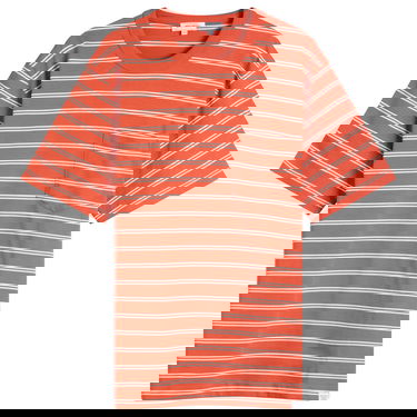 T-shirt NORSE PROJECTS Holger Sailor Stripe Pocket Tee, Size L Orange | N01-0669-4016, 0