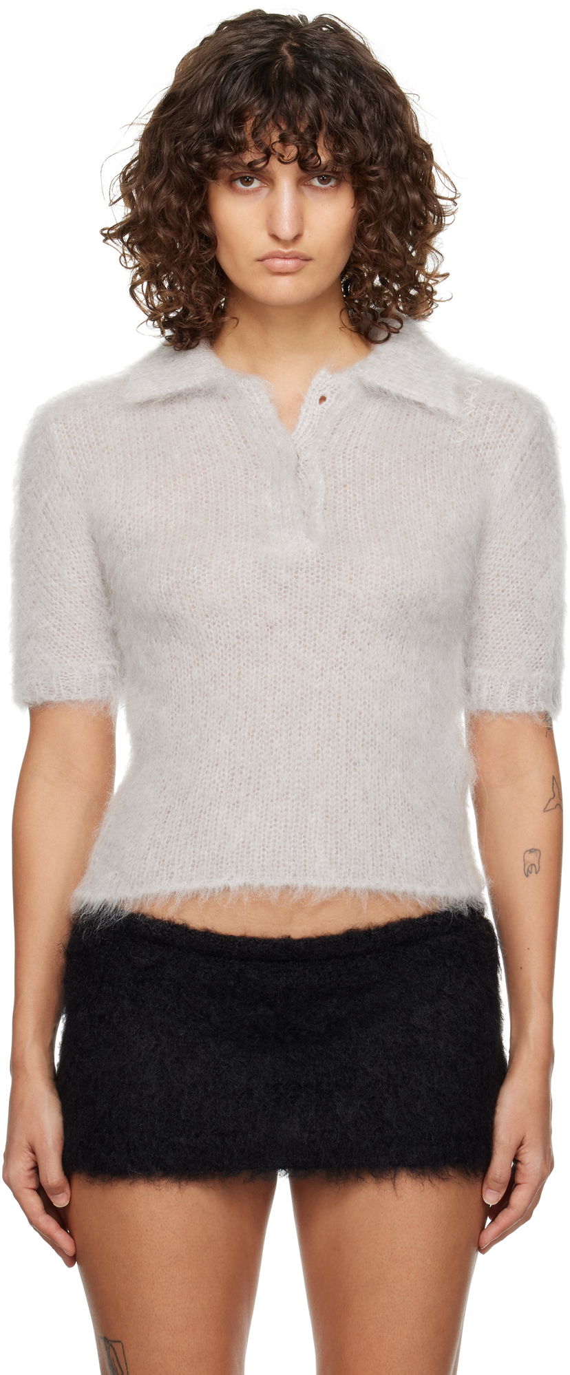 Polotröja Marni Fuzzy Polo Grå | POMD0039E0 UFU172