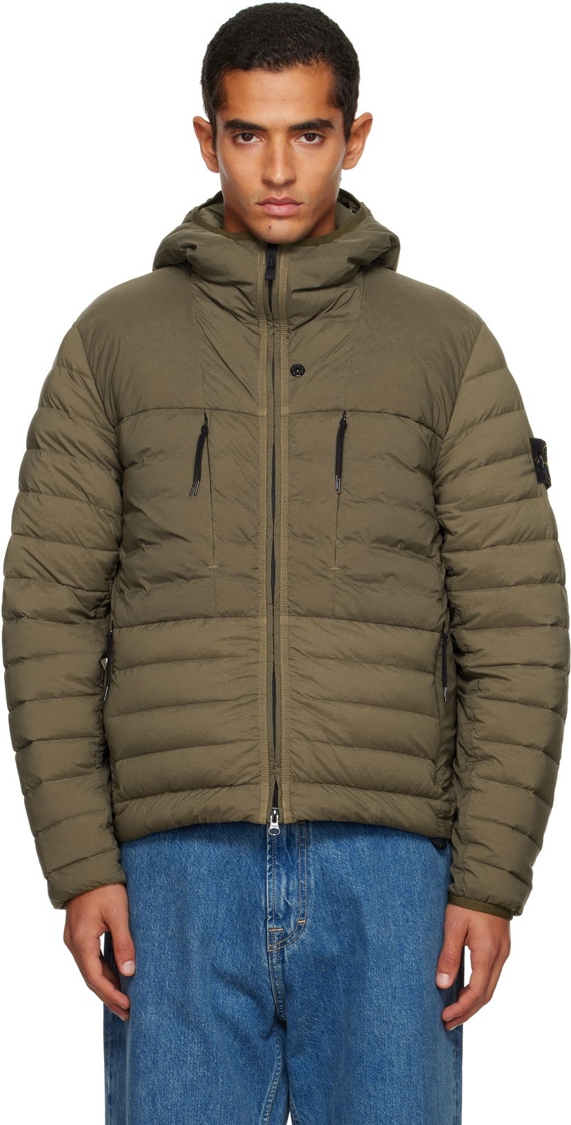 Jacka Stone Island Stone Island Seamless Tunnel Nylon Down-TC Jacket Grön | K2S15 4100020 S0183