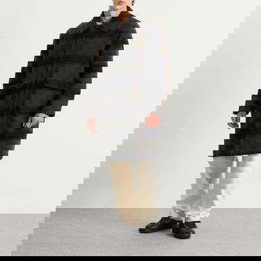 Rockar Universal Works Universal Works Berlin Wool Check Account Coat Grön | 33103-BLB, 4