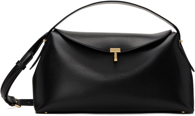 Handväska TOTEME TOTEME T-Lock Top Handle Bag Svart | 234-WLGBG417-LE0025