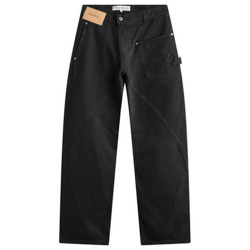 Jeans JW Anderson Twisted Workwear Jeans Svart | DT0110-PG1595-999