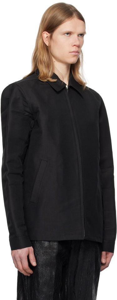 Jacka Rick Owens Rick Owens Hollywood Heavy Brad Jacket Svart | RU01E5764 FH, 1