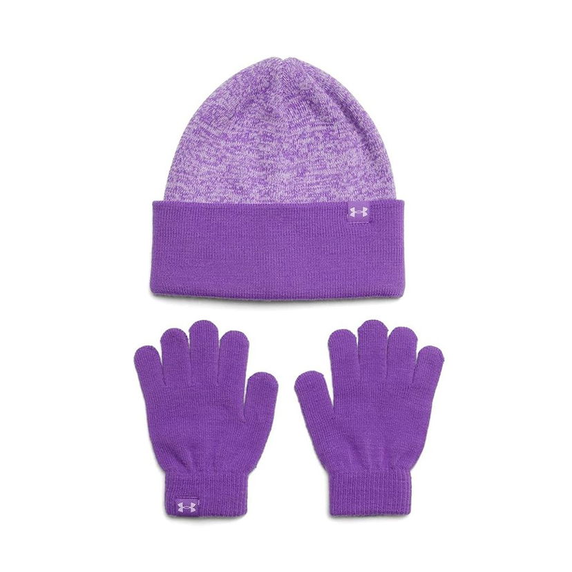Handskar Under Armour Under Armour Combo JR Beanie and Gloves Set Purpur | 1386642-525