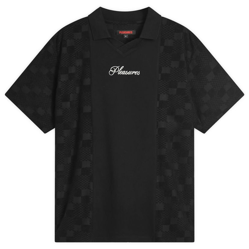 Polotröja Pleasures Pleasures Planets Polo Shirt, Size Large Svart | P25SU014-BLK