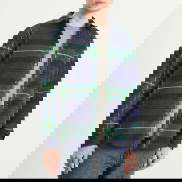 Skjorta Portuguese Flannel Cabin Flannel Check Shirt Flerfärgad | AW25018-NVG, 2