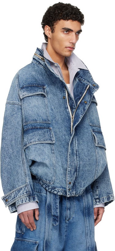 Jacka HED MAYNER Hed Mayner Flap Pocket Denim Jacket Blå | HMMA67024A-HA190, 1