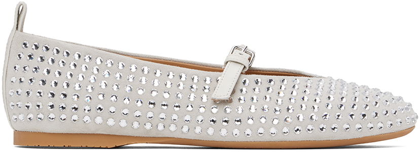Skovård JW Anderson JW Anderson Suede Mary Jane Ballerina Flats Grå | ANW43052A 20093
