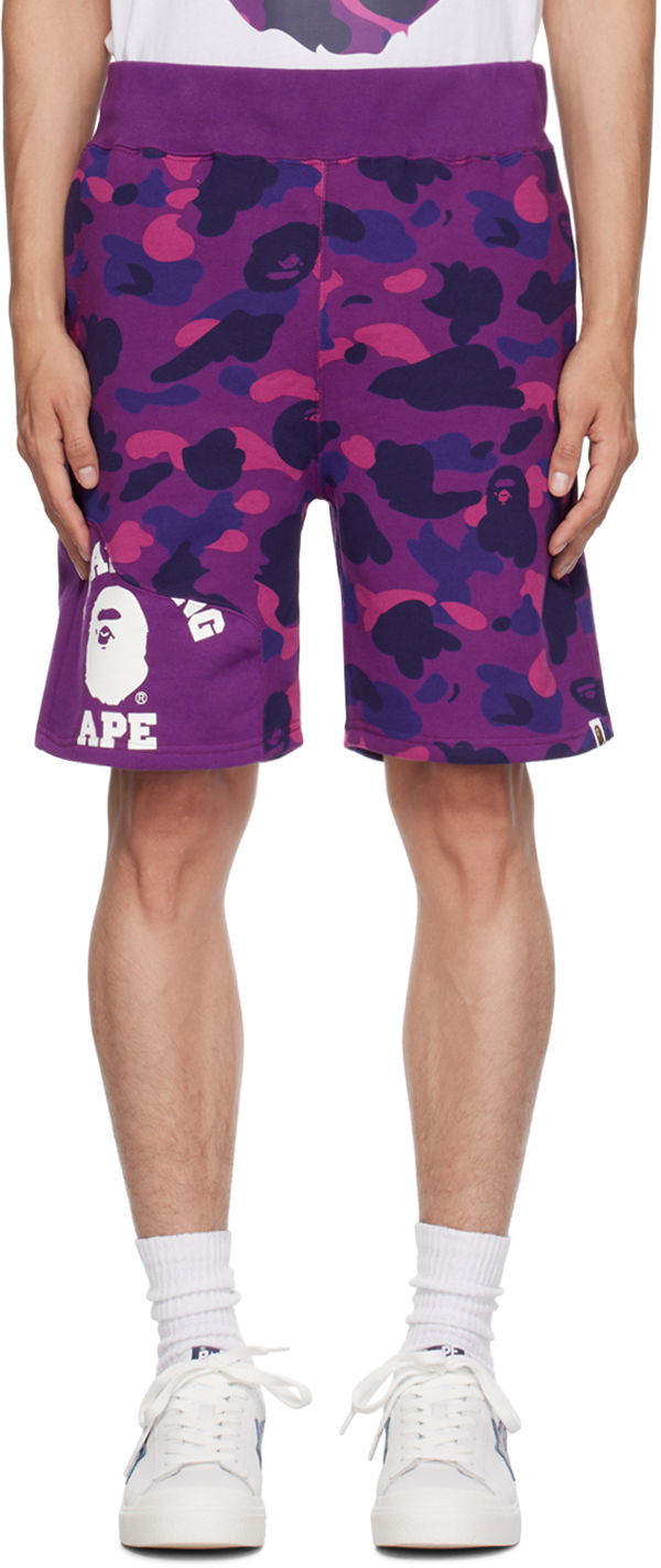 Shorts BAPE Camo Cutting Shorts Purpur | 001SPJ301012M, 0