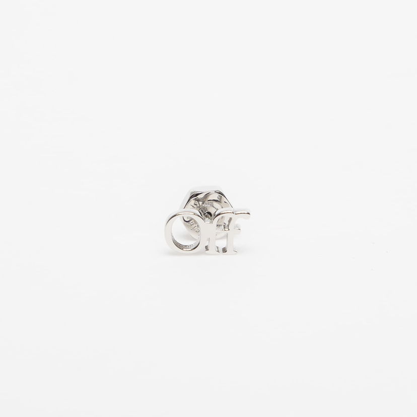 Örhängen Off-White Off-White Logo Mono Earring Metallisk | OMOD063C99MET0017200
