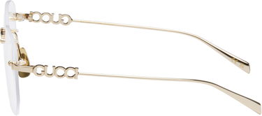 Solglasögon Gucci Gucci Block Text Square Rimless Glasses Metallisk | GG1806O-002, 2