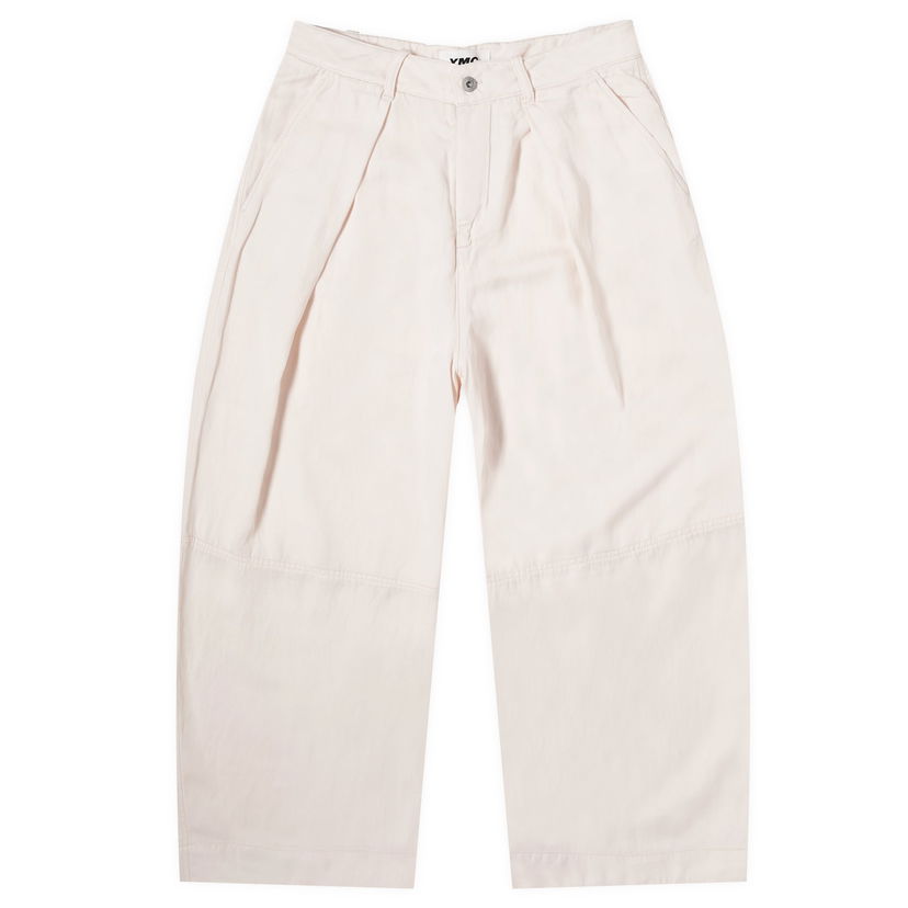 Byxor YMC Deadbeat Linen Trousers XX-Small Beige | Q4WMK-60