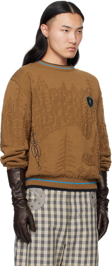 Sweater KIKO KOSTADINOV Fitz Textured Knit Crewneck Sweater Brun | KKAW25KN03-95, 1
