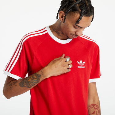 T-shirt adidas Originals 3 Stripe Tee Röd | IA4852, 1
