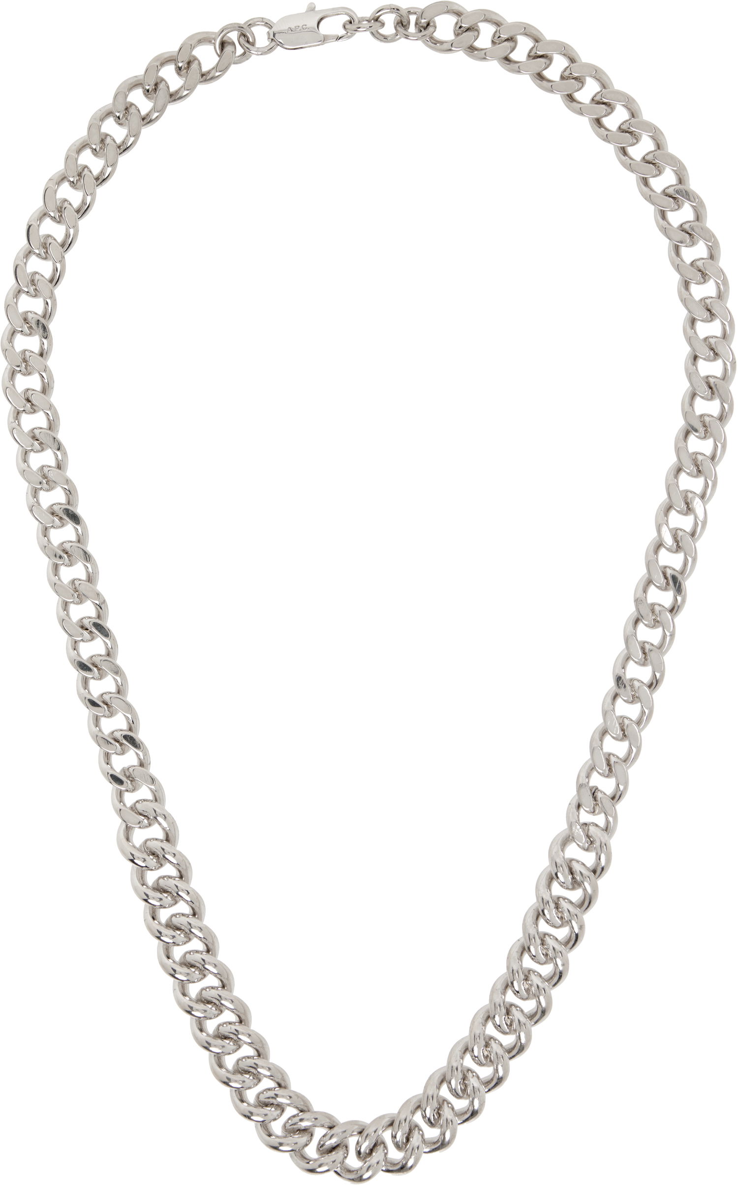 Halsband A.P.C. A.P.C. Silver-Tone Maxi Chain Necklace Metallisk | MEAEC-M70901, 0