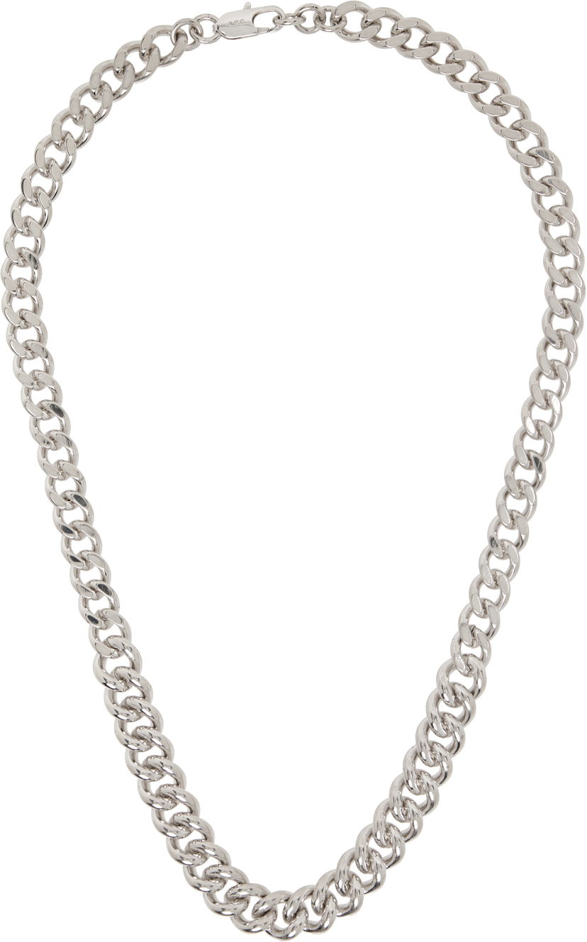 Halsband A.P.C. A.P.C. Silver-Tone Maxi Chain Necklace Metallisk | MEAEC-M70901