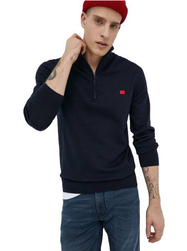 Sweater BOSS Sweater Mörkblå | 50474164