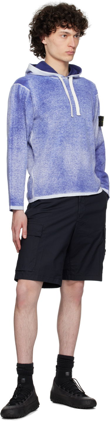 Shorts Stone Island Stone Island Stretch Cotton Tela Paracadute Shorts Mörkblå | K1S15L100L08S0003, 4