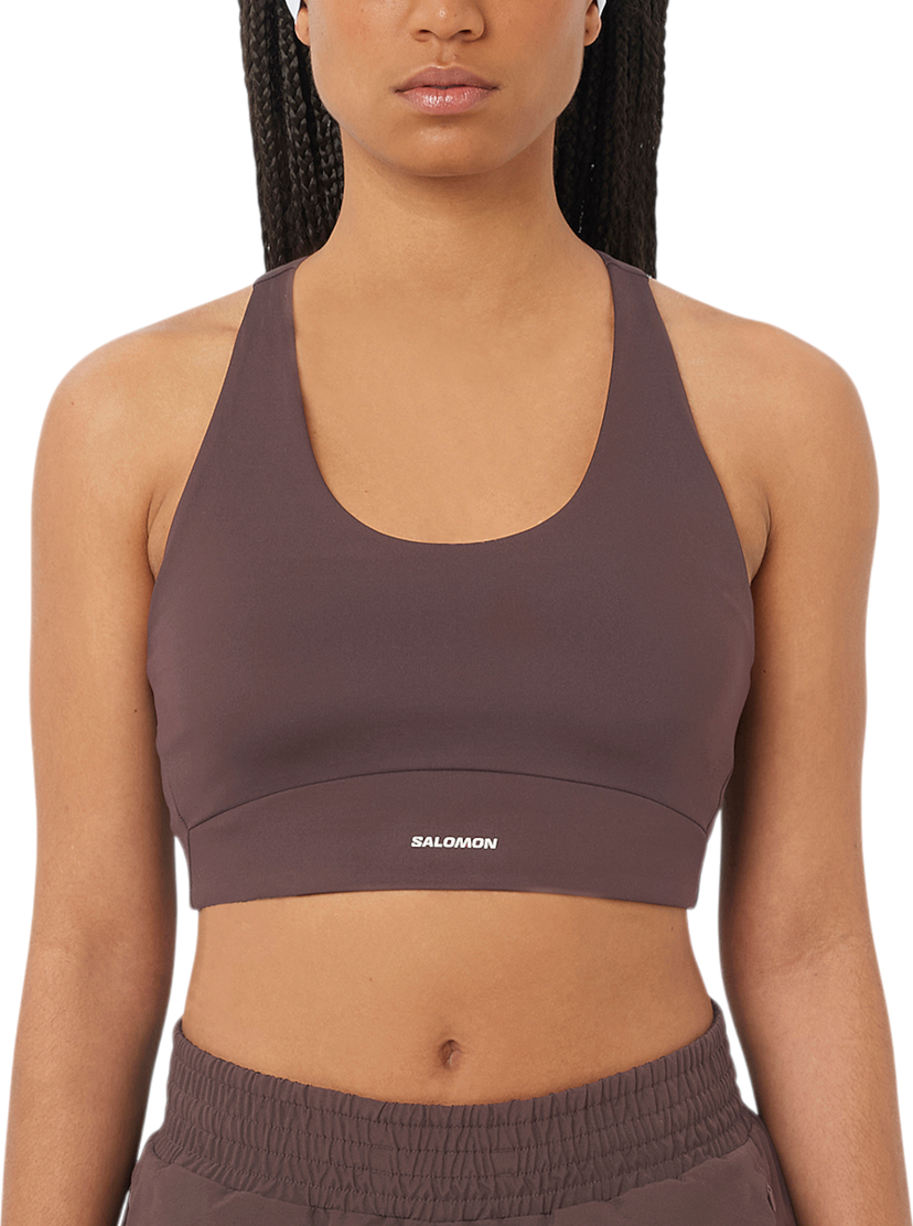 Behå Salomon Salomon SHAKEout CORE Sports Bra Brun | lc2657800
