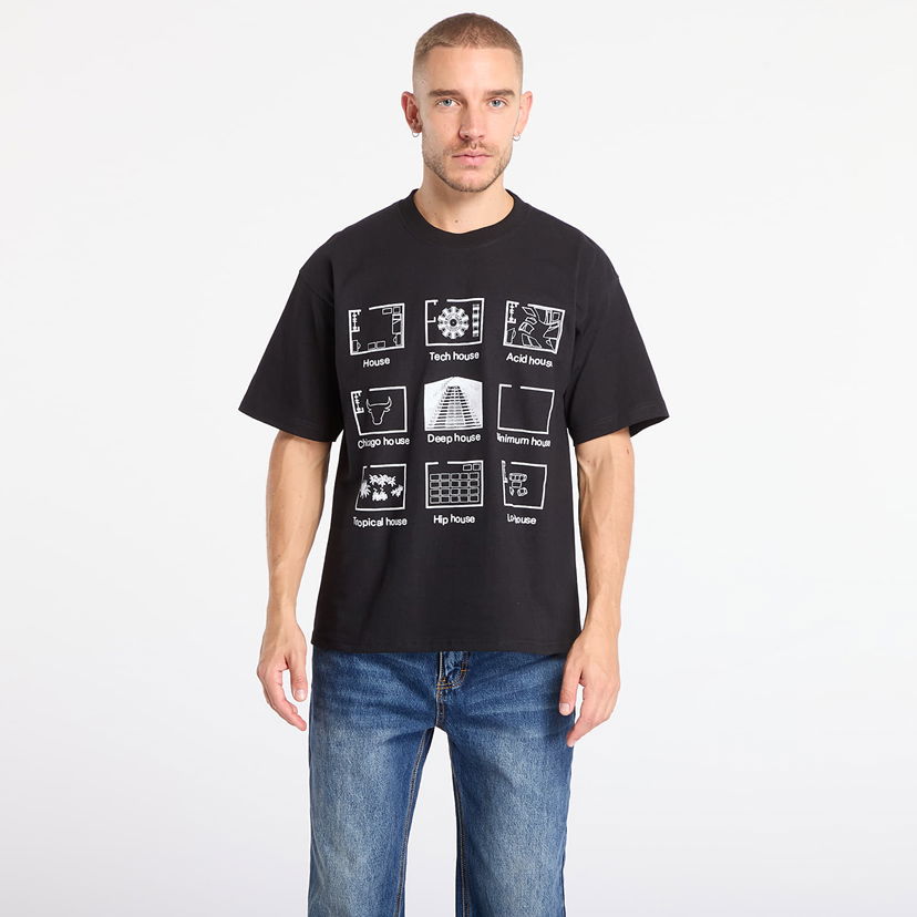 T-shirt Pleasures House Blend T-Shirt Svart | P25F075-BLACK